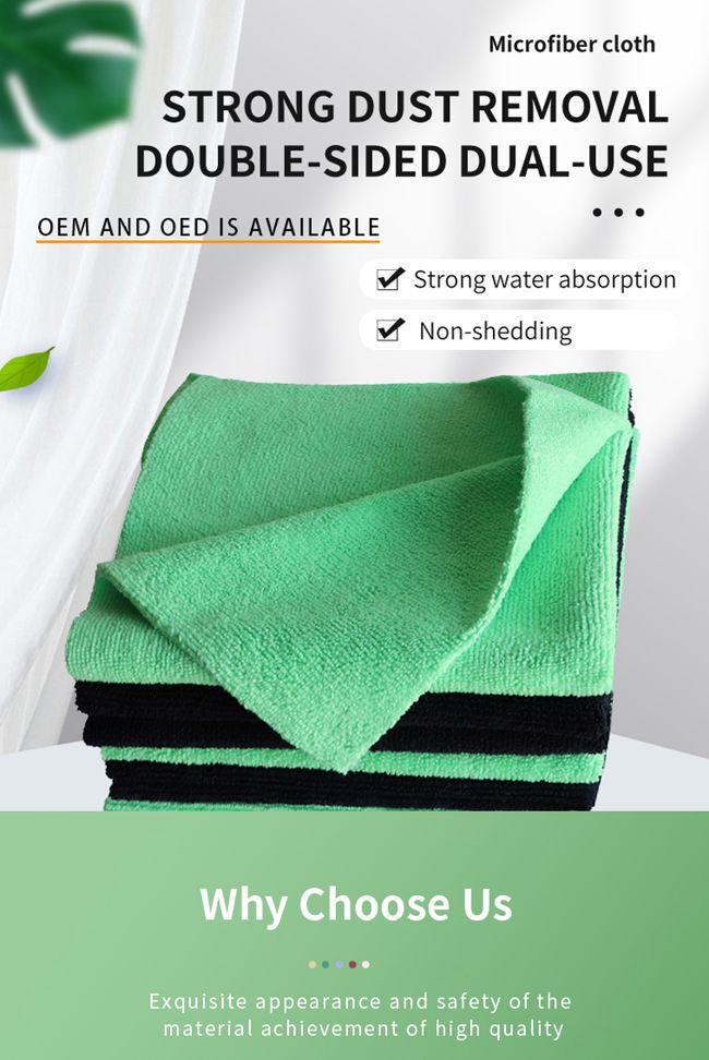 OEM Anti Bacterial Kitchen Microfiber Cleaning Cloth Tack Towel